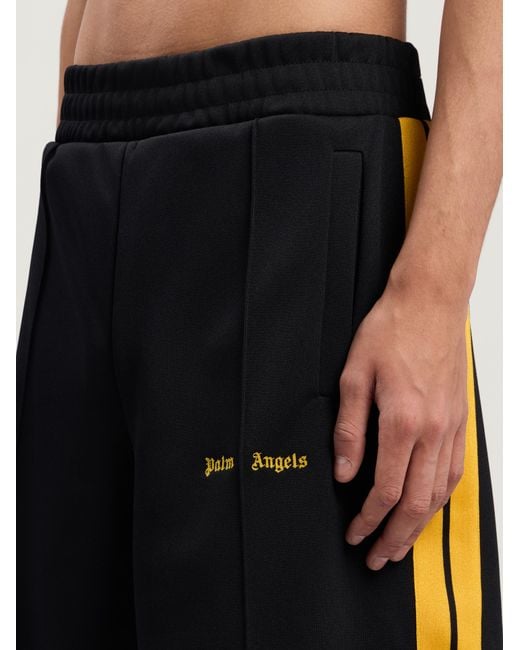 Palm Angels Natural Classic Logo Track Shorts for men
