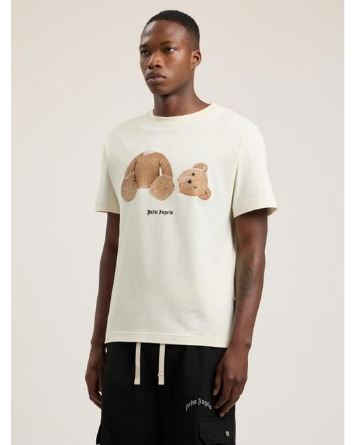 Palm Angels Natural Bear T-Shirt for men