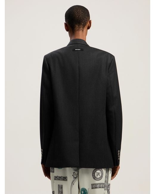 Palm Angels Black Urban Tailoring Blazer Anthracite