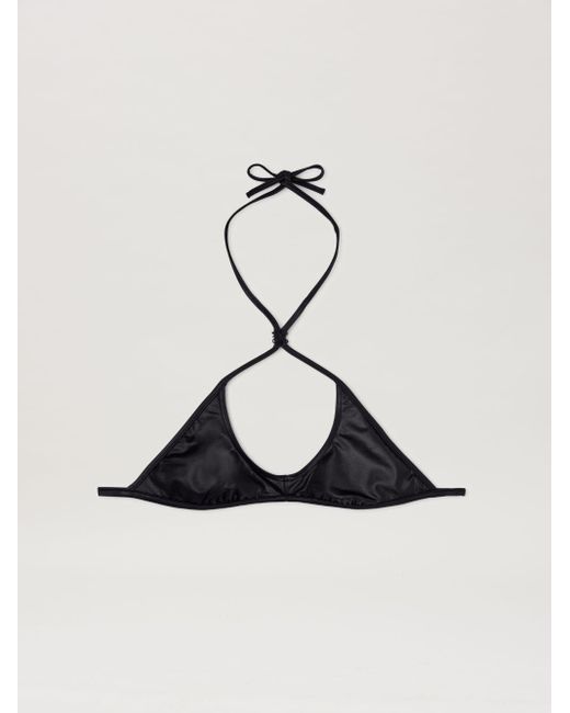 Palm Angels Black Monogram Cossover Bikini Top
