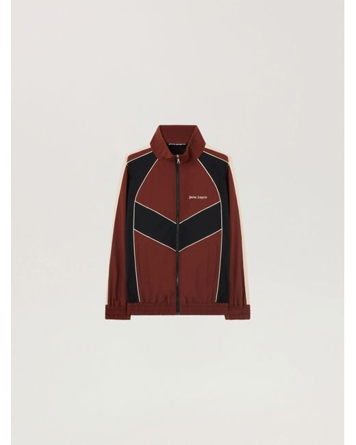 Palm Angels Red Hollywood Windbreaker Jacket for men