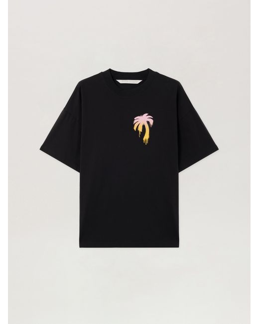 Palm Angels Black I Love Pa Loose T-Shirt