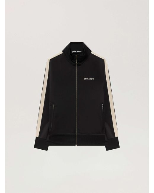 Palm Angels Black Classic Logo Track Jacket for men