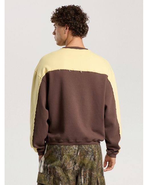 Palm Angels Natural Vintage Logo Crewneck Sweatshirt for men