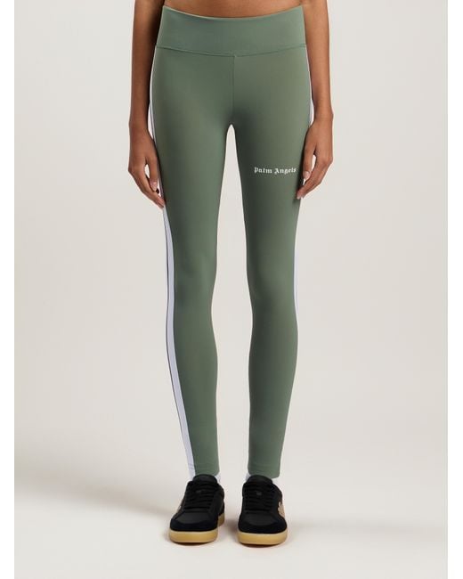 Palm Angels Green Training Track Leggings