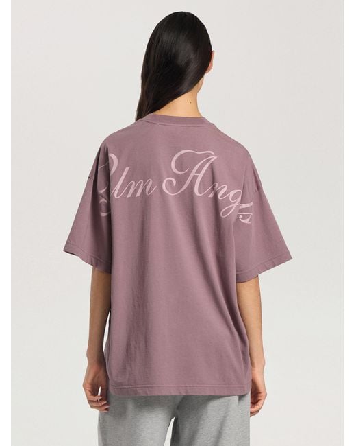 Palm Angels Purple Palm Sway Loose T-Shirt