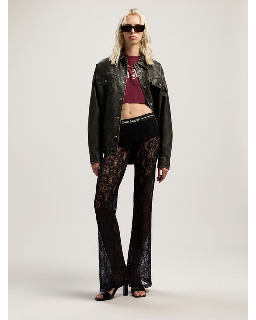 Palm Angels Multicolor Classic Logo Lace Pants
