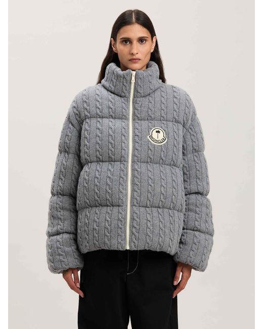Palm Angels Gray Austru Down Jacket Moncler X