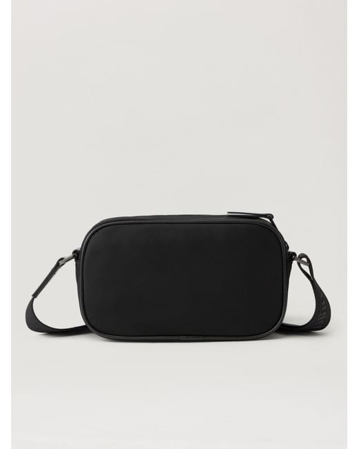 Palm Angels Black Tree Logo Crossbody Bag for men