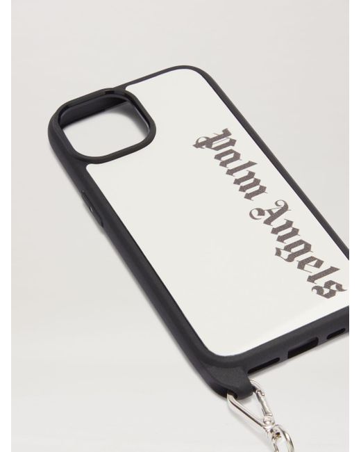 Palm Angels White Classic Logo Iphone Case 15
