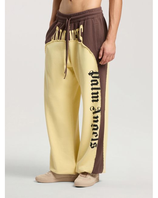 Palm Angels Metallic Vintage Logo Loose Sweatpants for men