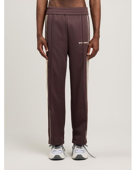 Palm Angels Brown Classic Logo Vintage Track Pants for men