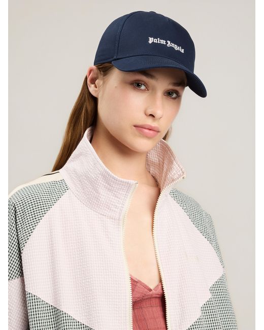 Palm Angels Blue Classic Logo Cap for men