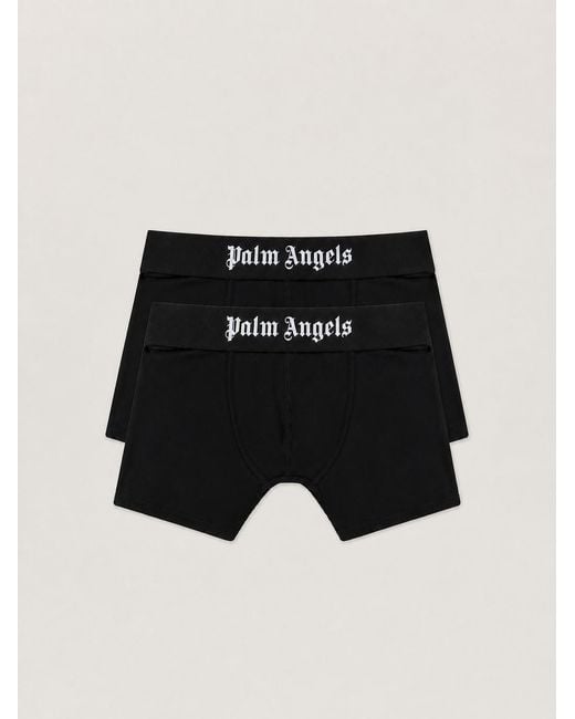 Palm Angels Black Trunks Bipack for men