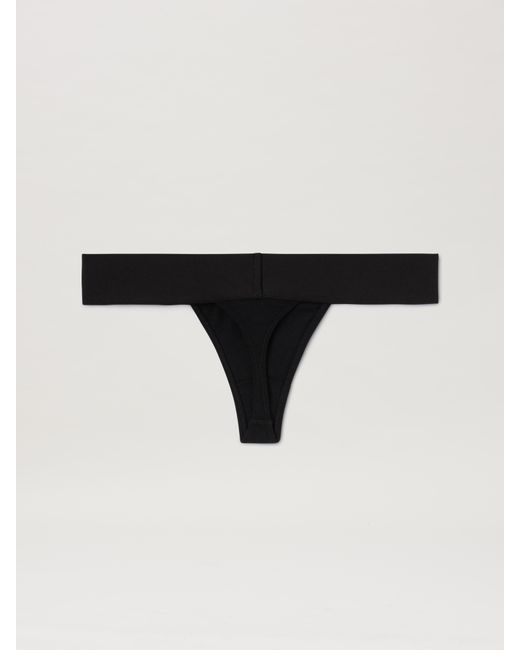 Palm Angels Black Logo Band Thong