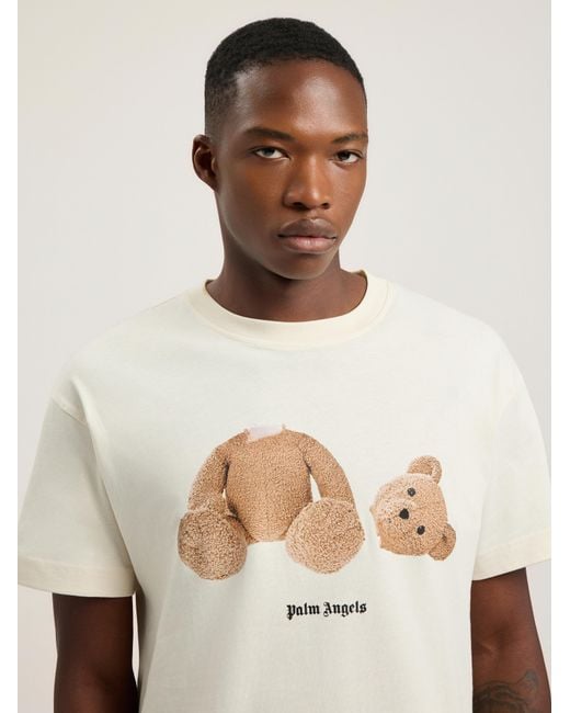 Palm Angels Natural Bear T-Shirt for men