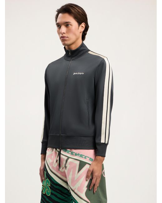 Palm Angels Blue Classic Logo Track Jacket for men