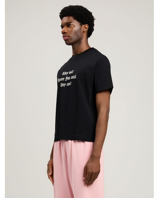 Palm Angels Black Statement T-Shirt for men