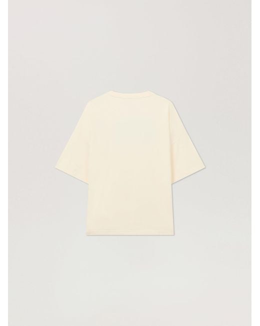 Palm Angels Natural Vintage Box Logo Loose T-Shirt for men