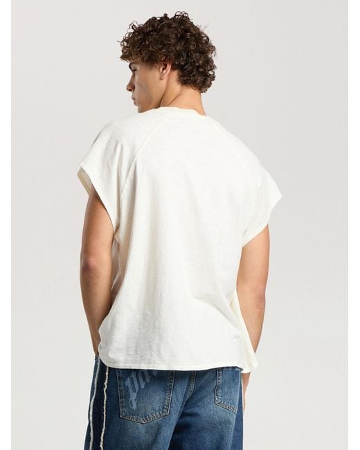 Palm Angels Natural Surf Club Regular T-Shirt Off for men