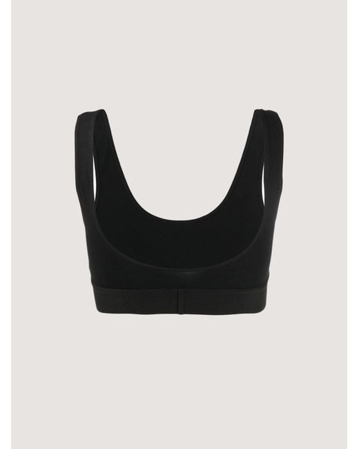 Palm Angels Black Classic Logo Sports Bra