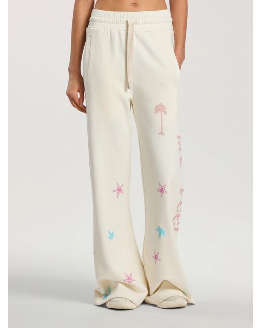 Palm Angels White Feel High Sweatpants
