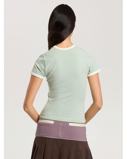 Palm Angels Green Cali Vibes Vintage Slim T-Shirt