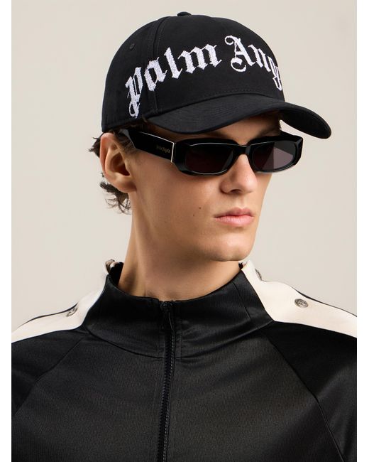 Palm Angels Black Overlogo Cap for men