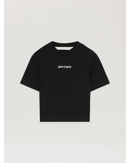 Palm Angels Black Classic Logo Baby Tee