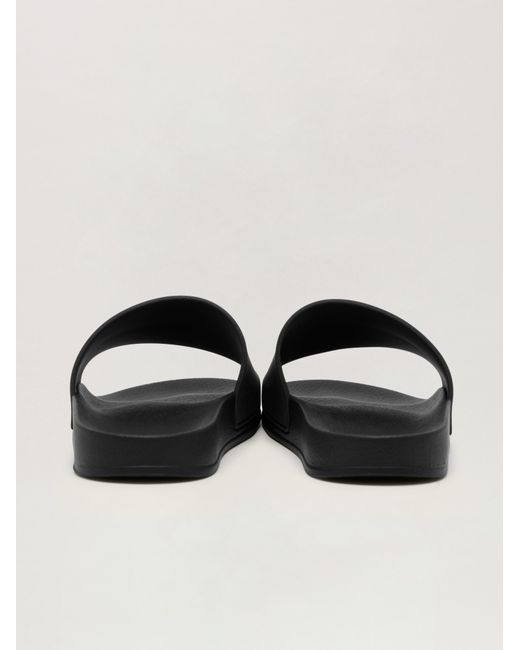 Palm Angels Black Classic Logo Pool Slider
