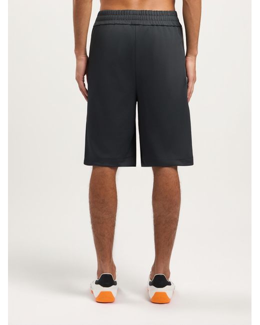 Palm Angels Gray Classic Logo Track Shorts for men