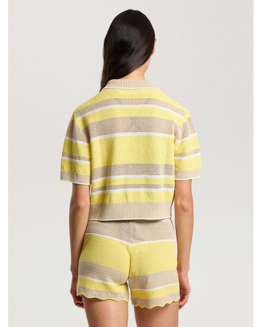 Palm Angels Metallic Palm Sway Beach Cardigan Light