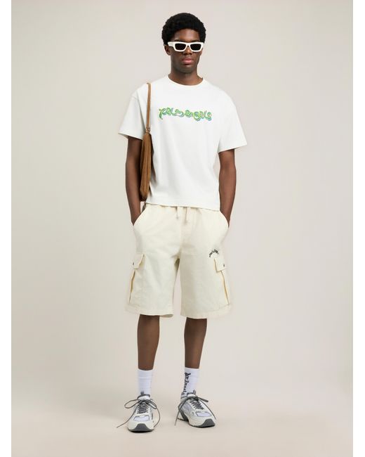 Palm Angels Natural Thai Logo T-Shirt for men