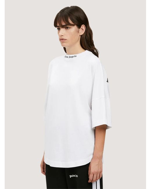 Palm Angels Natural Classic Logo Over Tee