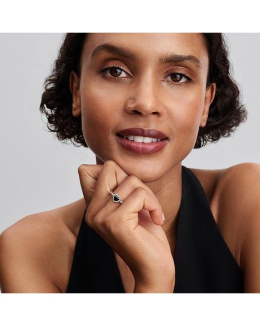 Pandora Metallic Elevated Heart Ring