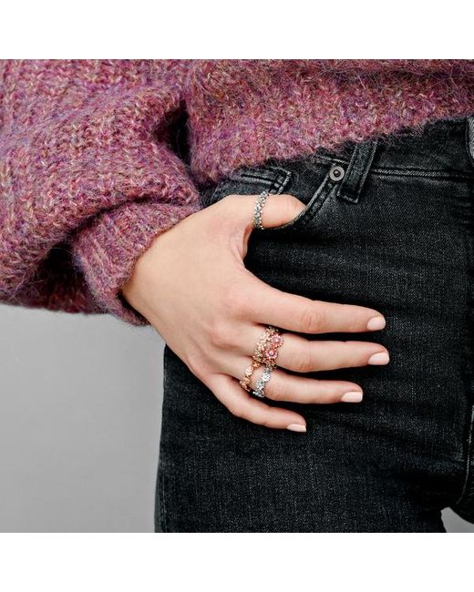 Pandora rose daisy ring deals