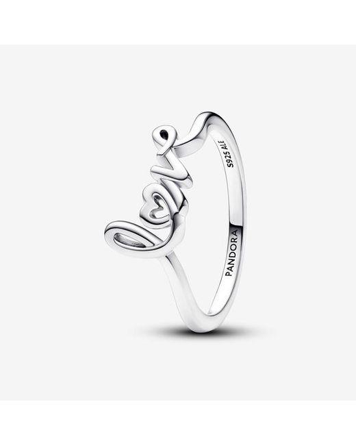 Pandora White Handgeschriebenes love ring