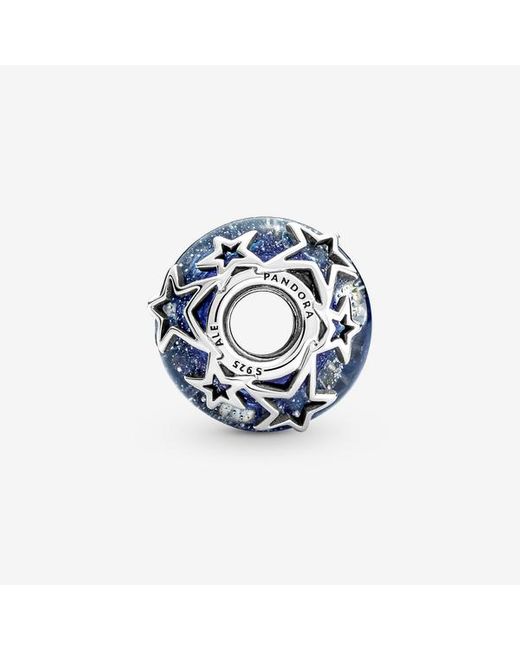 Pandora Blue Galaxy & Star Murano Charm