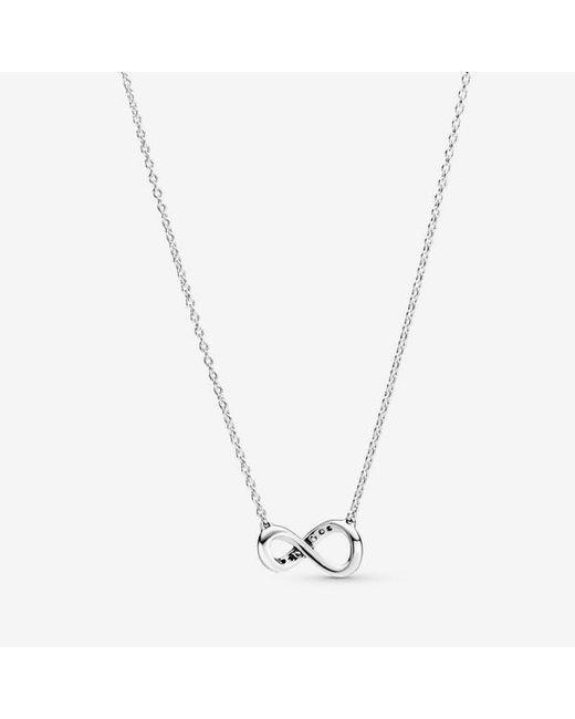 Pandora Metallic Sparkling Infinity Collier Necklace