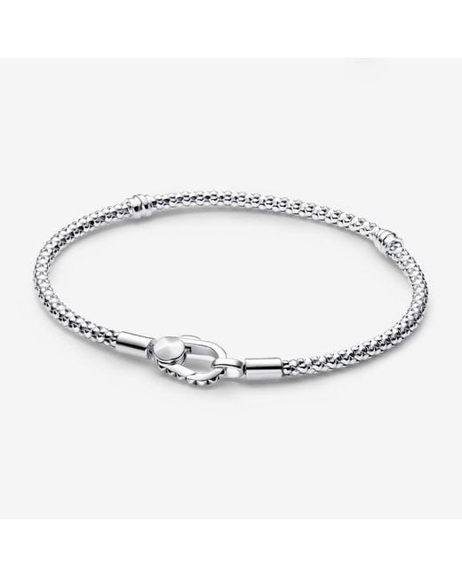 Pandora Metallic Studded Clasp & Chain Bracelet