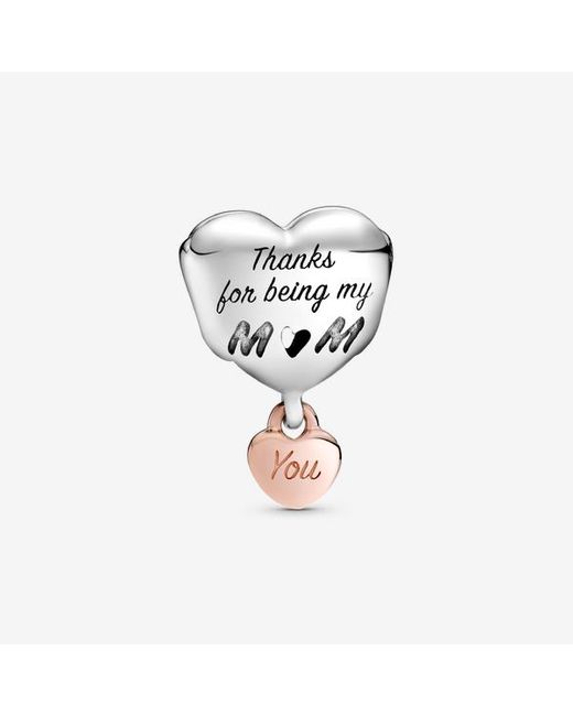 Pandora Black Love You Mum Heart Charm