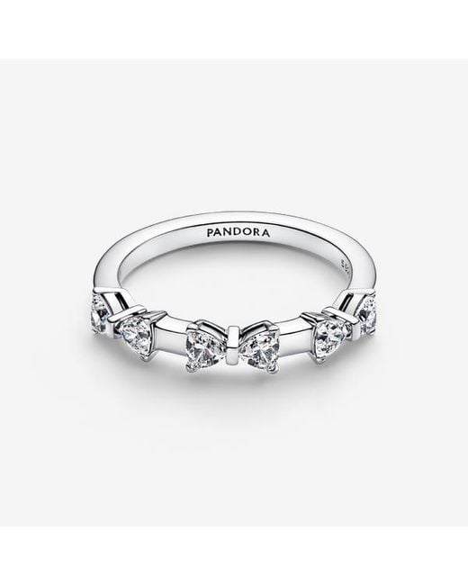 Pandora Metallic Bow Station Ring