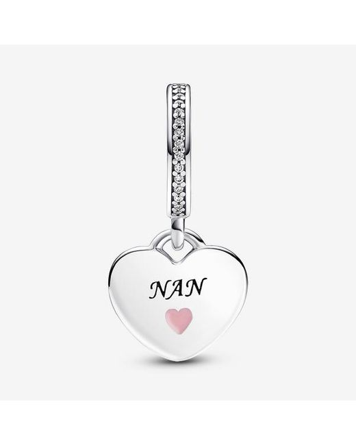 Pandora Metallic Nan Heart Dangle Charm