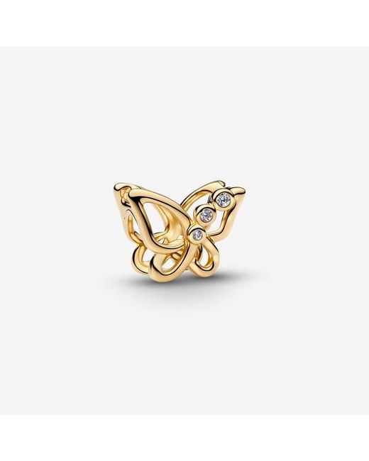 Pandora Metallic Butterfly Openwork Charm