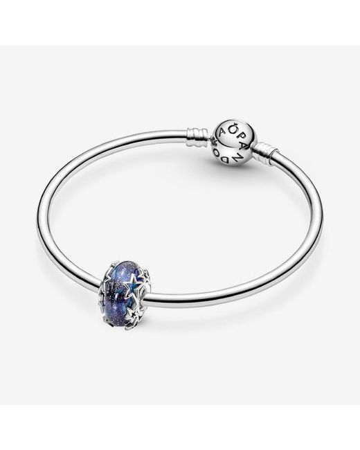 Pandora Blue Galaxy & Star Murano Charm