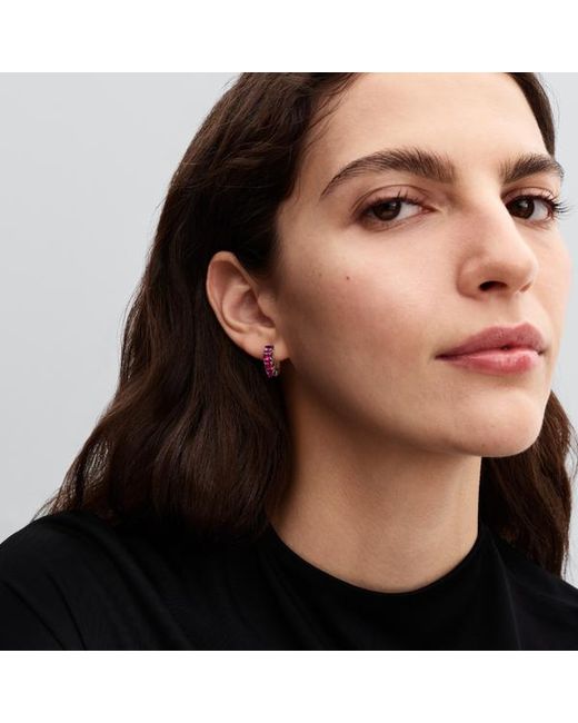 Pandora Pink Hoop Earrings