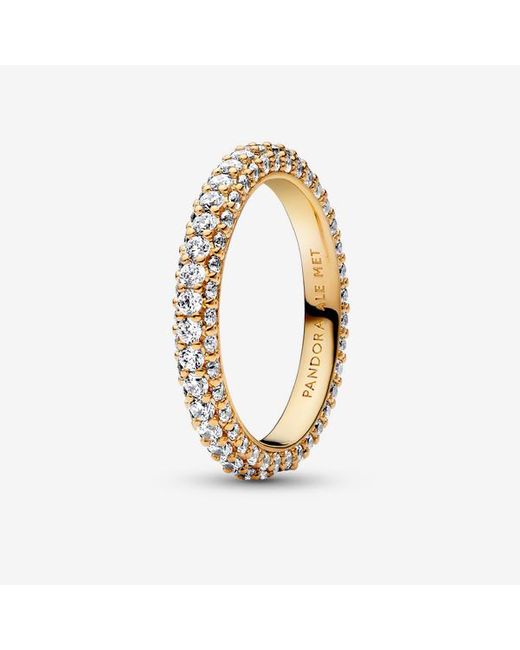 Pandora Metallic Timeless Pavé Single-row Ring