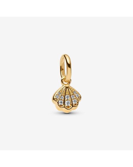 Pandora Metallic Sparkling Shell Mini Dangle Charm