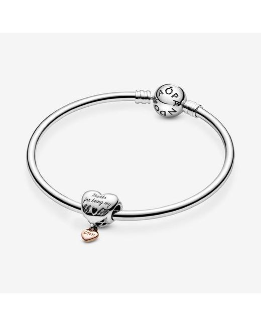 Pandora Black Love You Mum Heart Charm