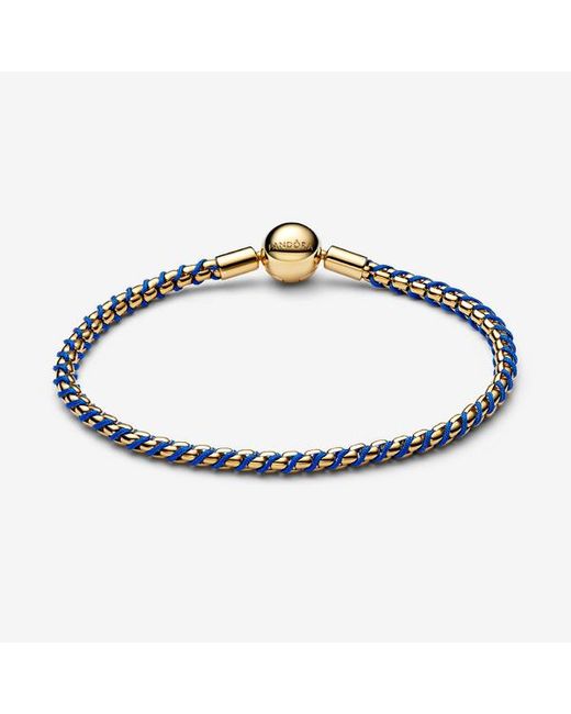 Pandora Blue Cord Box Chain Bracelet